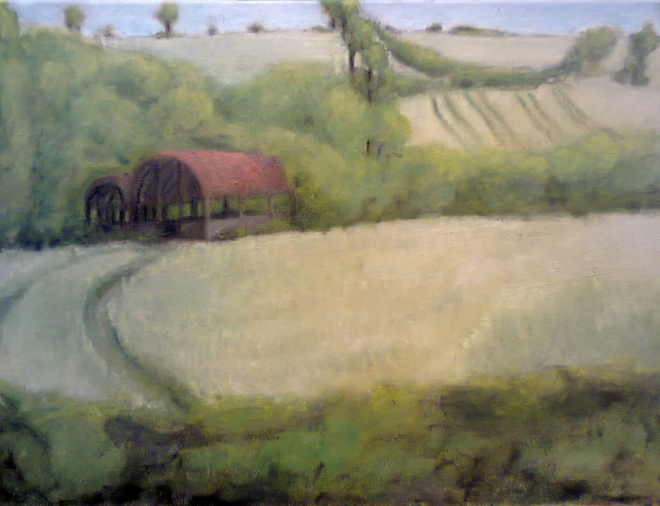 'A red barn'