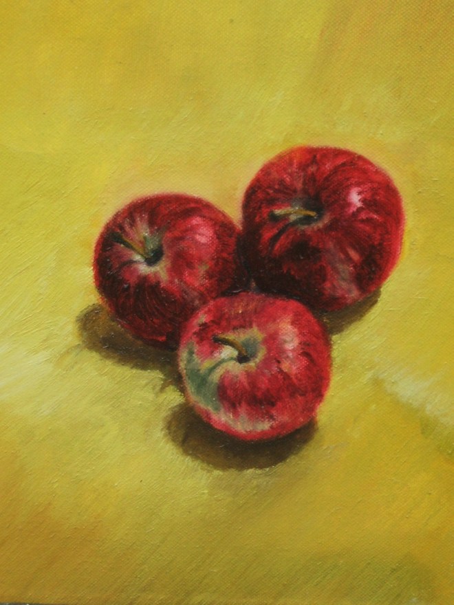 'Apples on canvas'